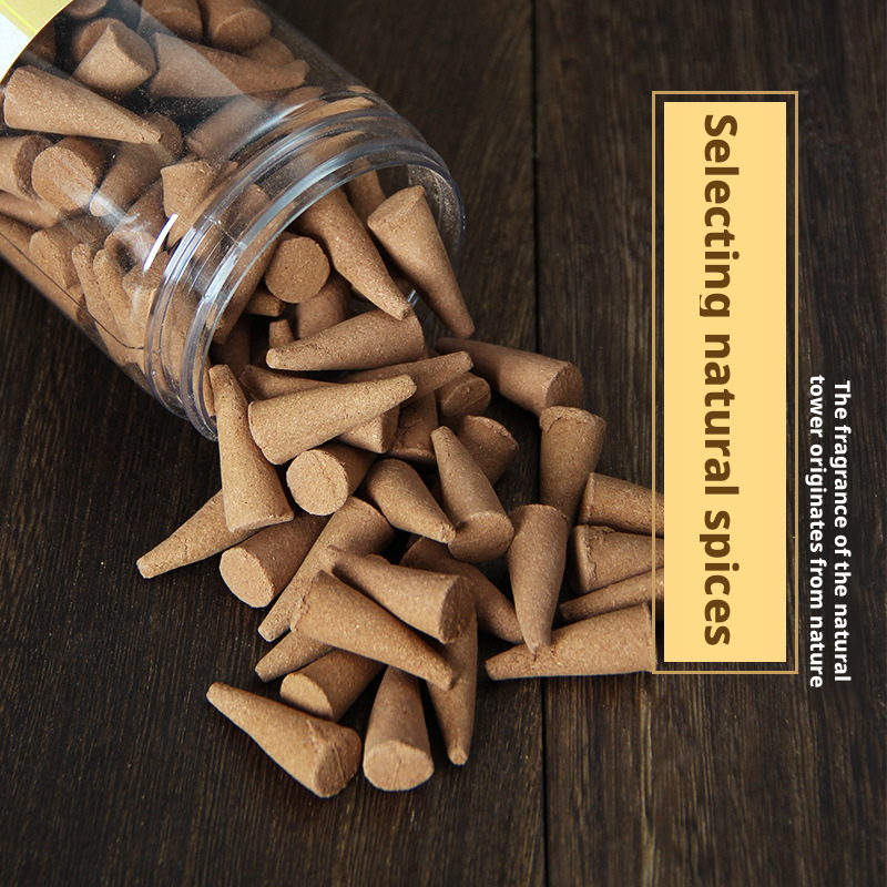 Triangular pyramid-shaped incense stick